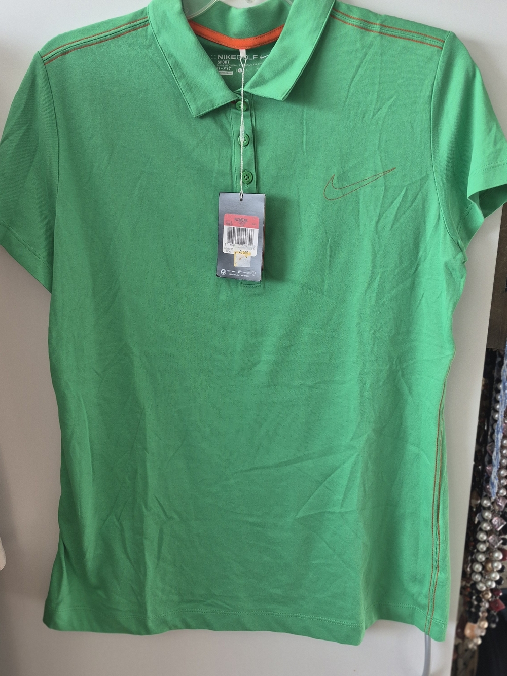 Nike Women’s Green Golf Polo Shirt Sz L